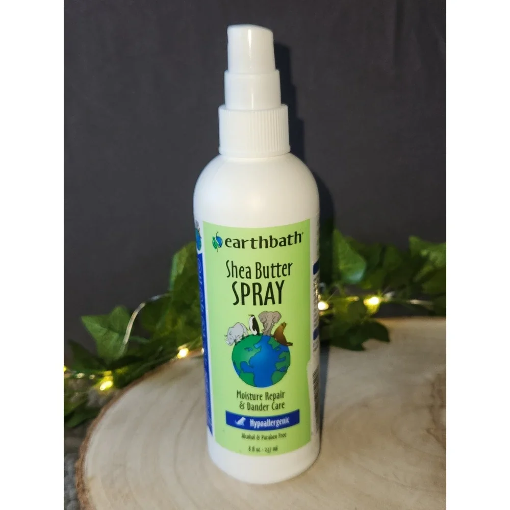 EarthBath Shea Butter Spray Moisturizing Pet Spray 8oz~NEW NO LID
